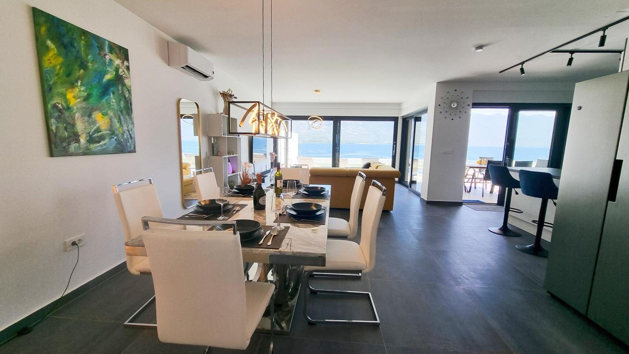 Luxury Adria With Private Pool And Sea View Apartment Vinjerac